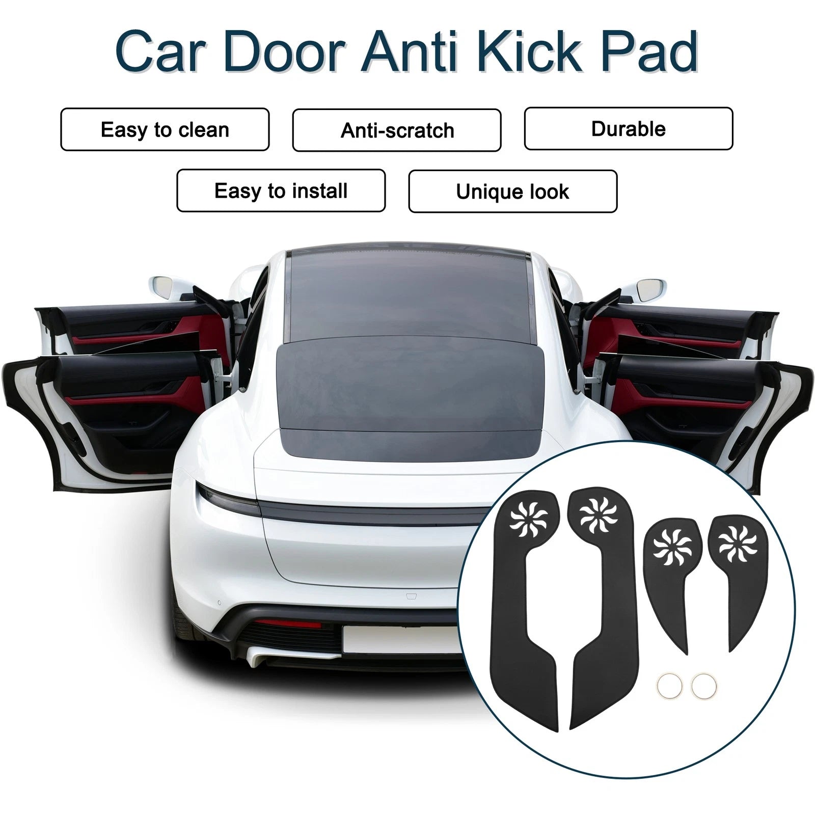 Set of 1 Car Door Anti Kick Pad Sticker Protector for Honda CRV (2007–2011)