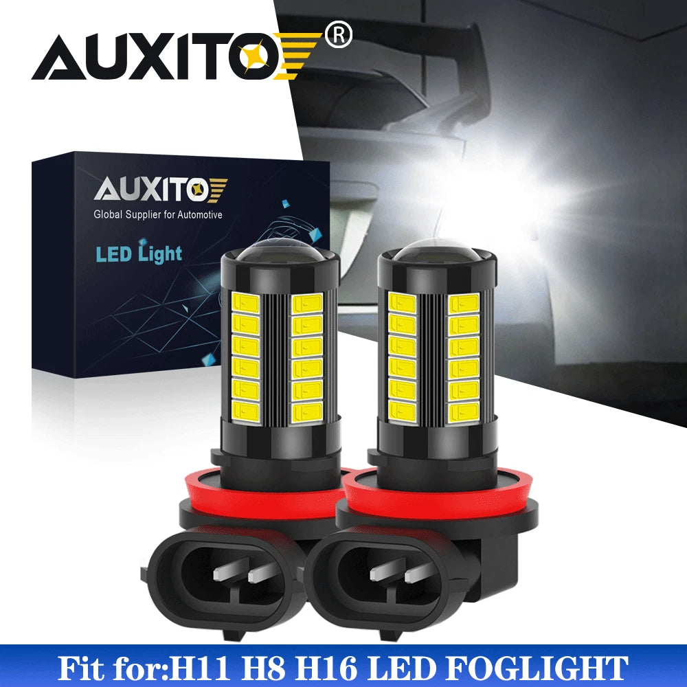 2X H11 H8 H16 LED Fog Light Bulbs for