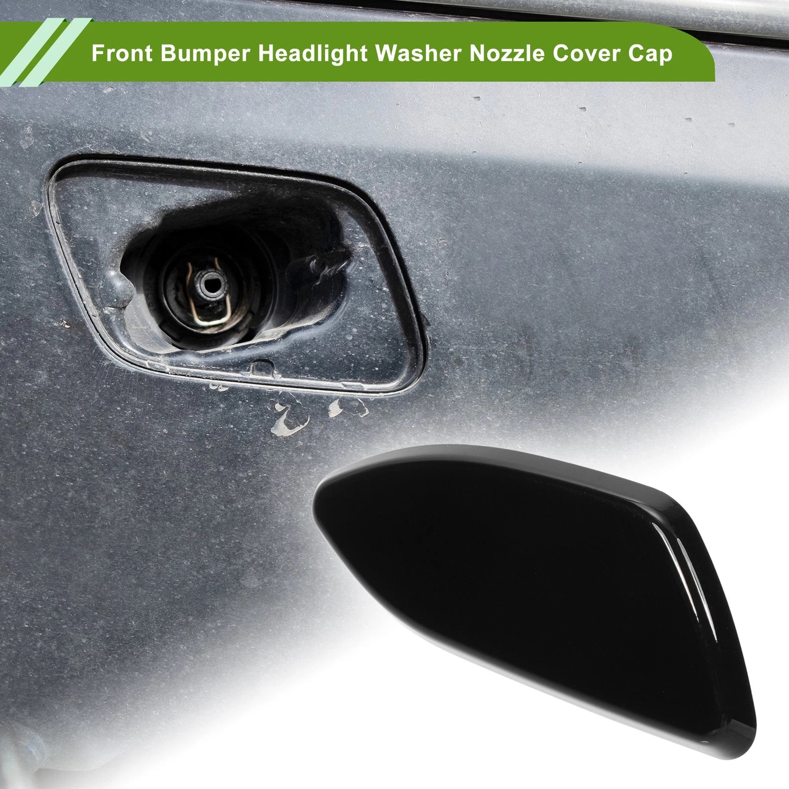 Front Right Washer Nozzle Cover Cap for Toyota Rav4 (2010–2012) 8504442150 Black