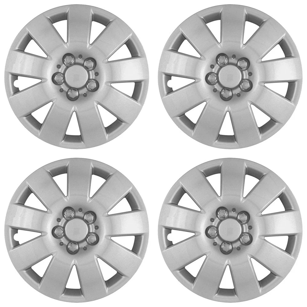 2003-2004 Toyota Corolla 15" Silver Push-on Wheel Cover Hubcaps | 15 in