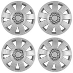 2003-2004 Toyota Corolla 15" Silver Push-on Wheel Cover Hubcaps | 15 in