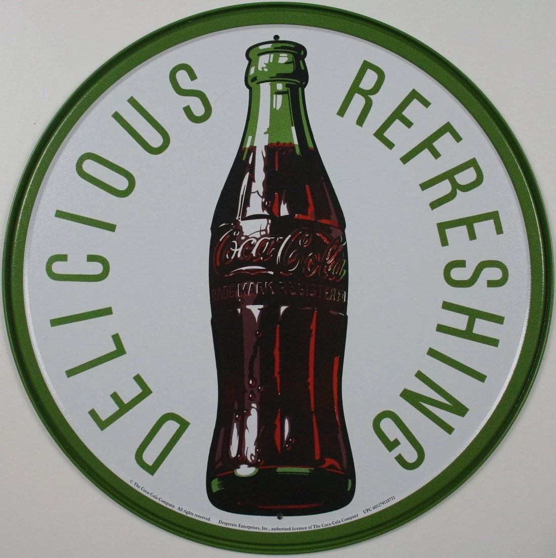 Vintage Coca Cola Tin Metal Sign 1071