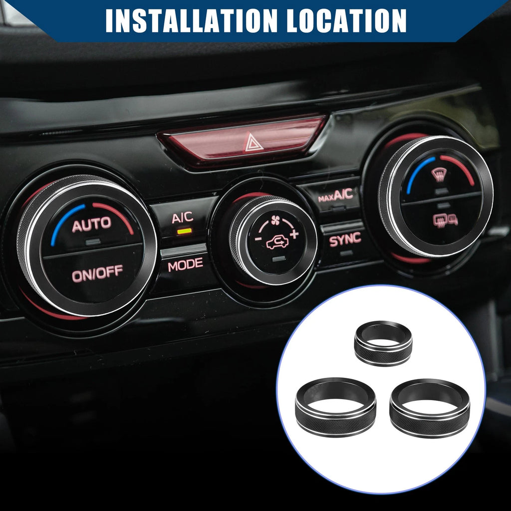 Set of 1 Air Conditioner Control Switch Knob Cover for Subaru Impreza (2017–2023)