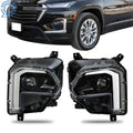 Pair Headlights for Chevy Traverse (2022–2023) Projector Clear Lens