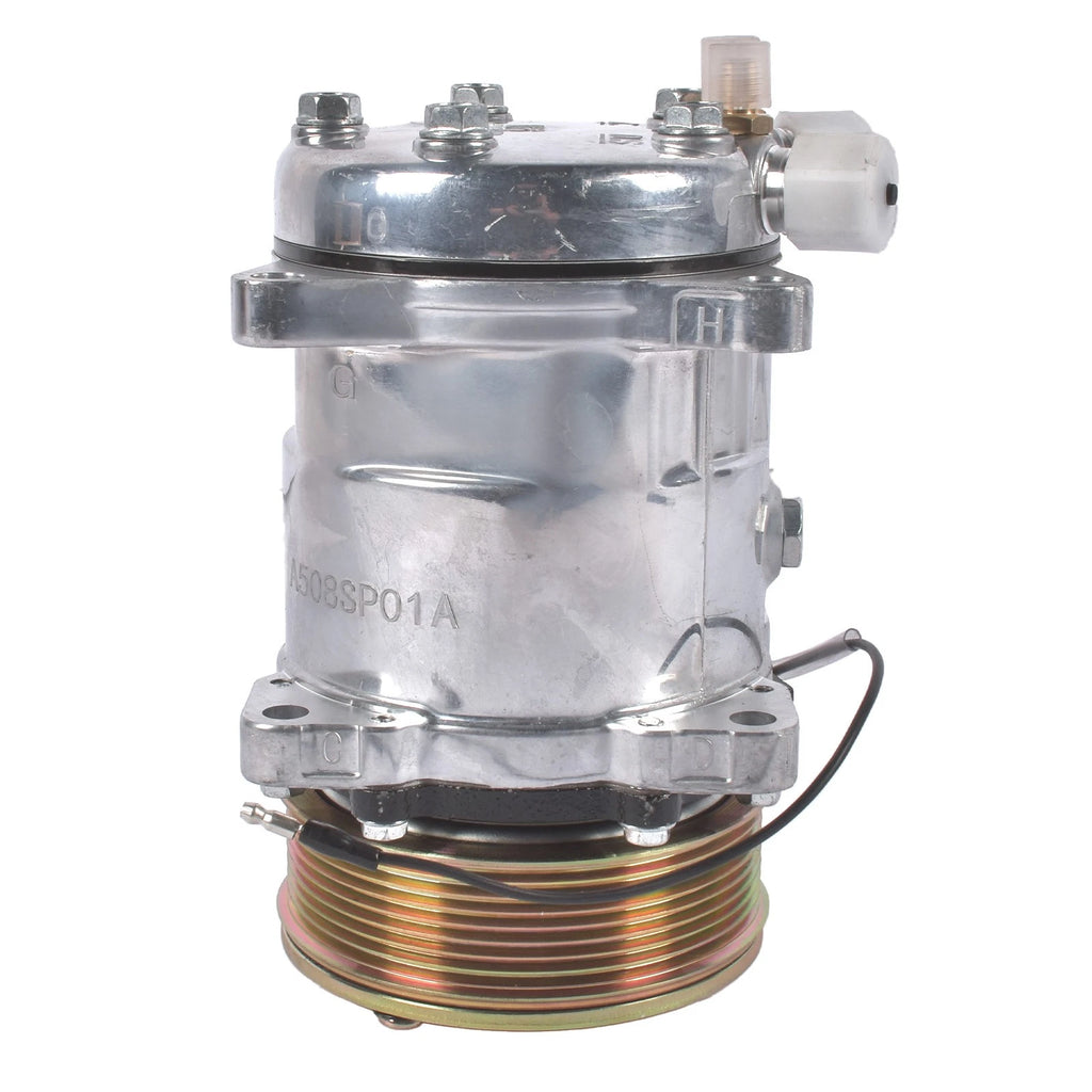 A/C Compressor with 8PK Clutch for Sanden 508 5H14 (R134A, 12V)