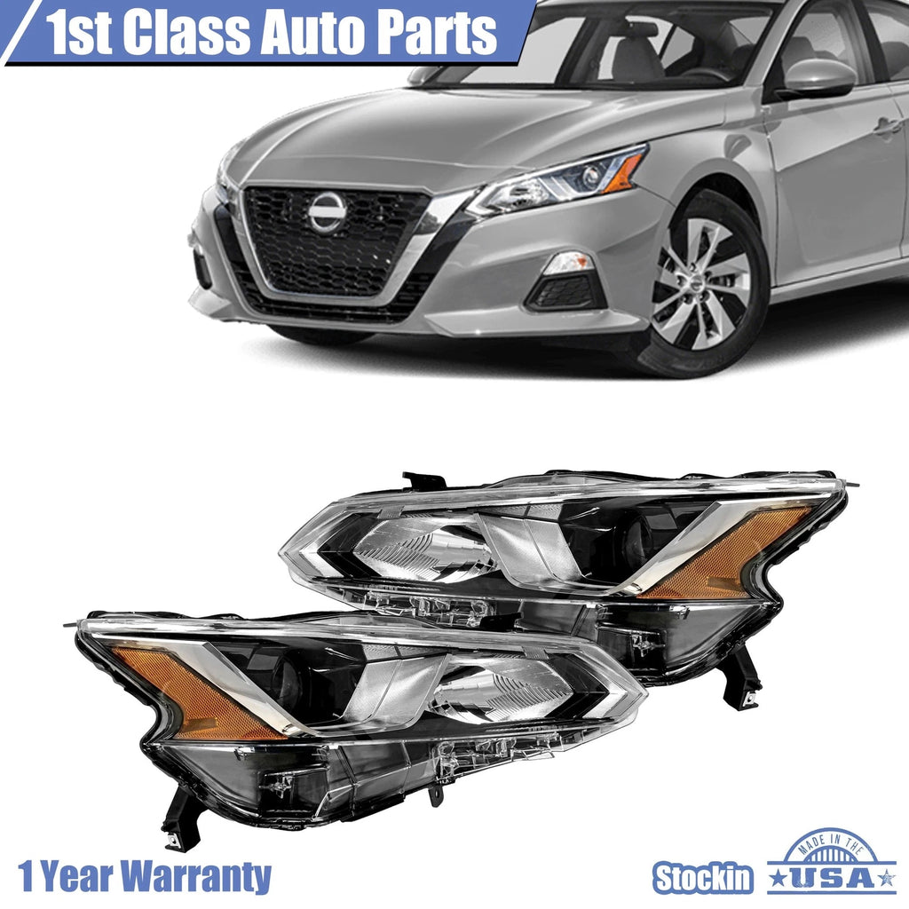 Set of 2 Headlight Headlamp for Nissan Altima (2019–2020)