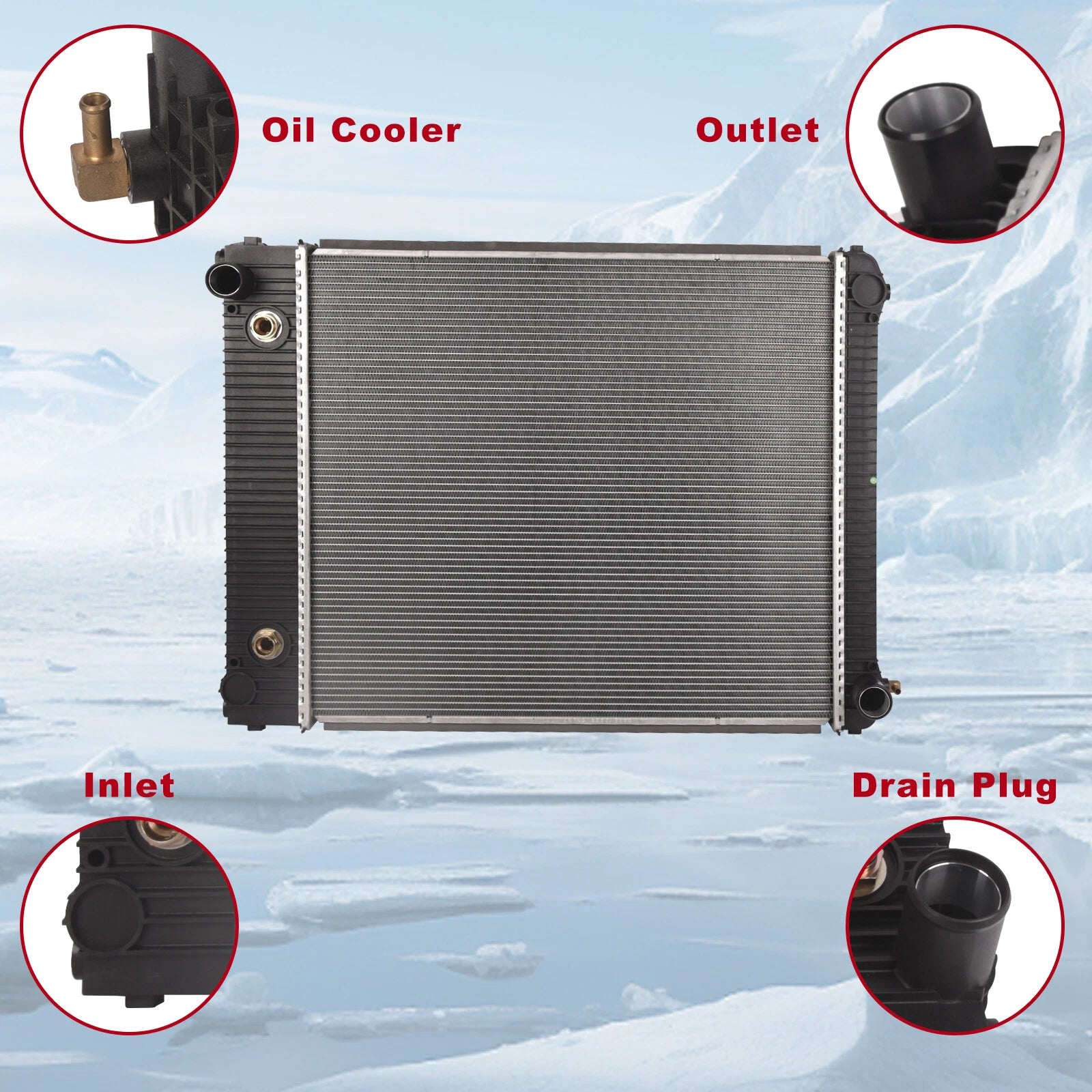 Radiator for Freightliner M2 106, M2 100, B2 (2003-2023)