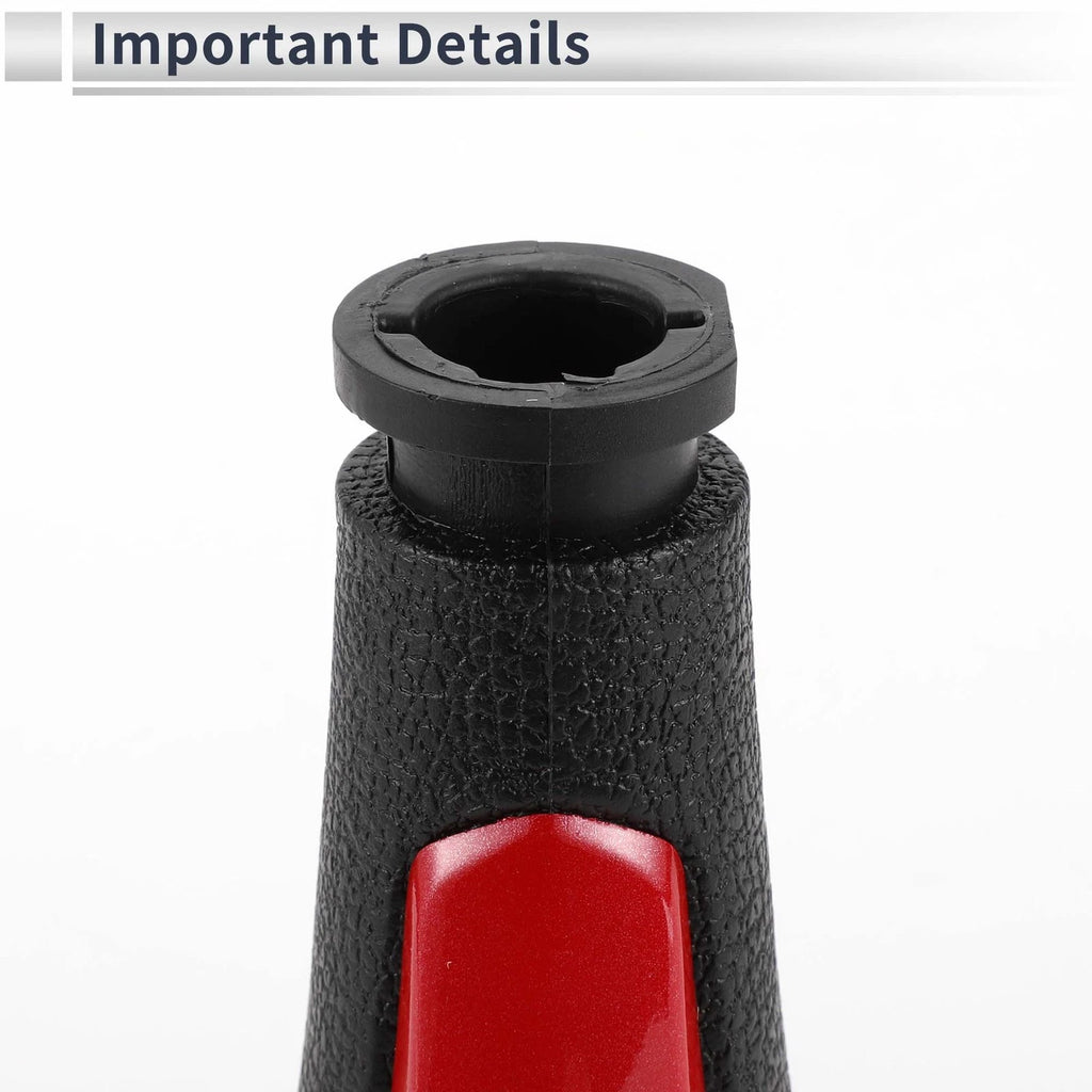 5 Speed Shift Knob for Chevrolet Spark (2013–2022) Red Black Plastic