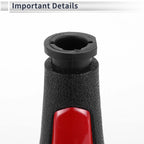 5 Speed Shift Knob for Chevrolet Spark (2013–2022) Red Black Plastic