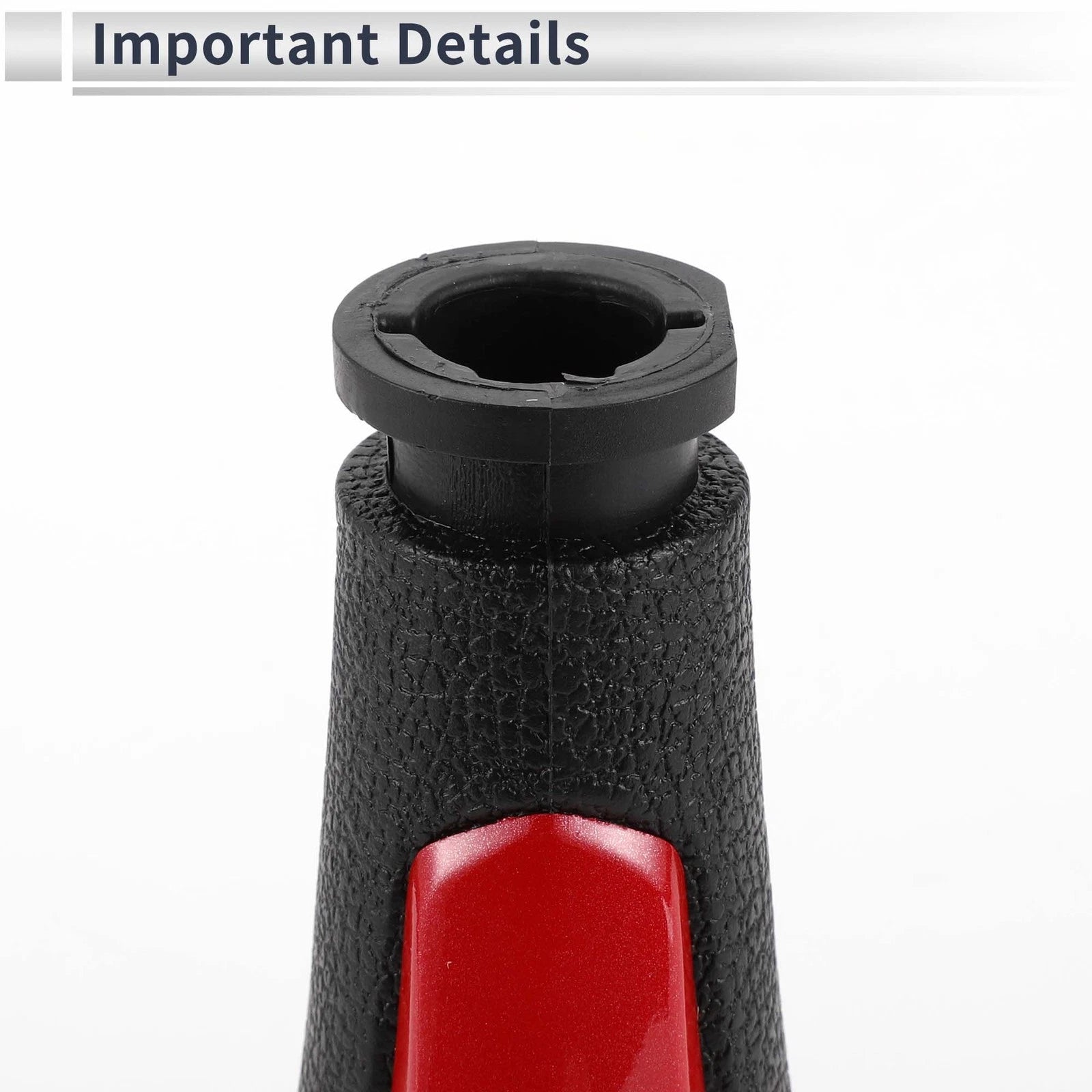 5 Speed Shift Knob for Chevrolet Spark (2013–2022) Red Black Plastic