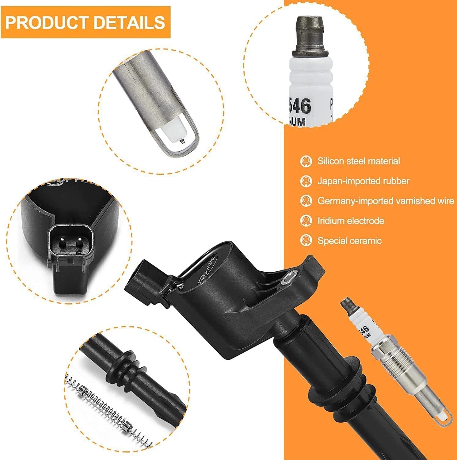 Ignition Coils and Iridium Spark Plugs for Ford F-150 (2005-2008)