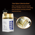 S3227 Fuel Water Separator Filter w/ Clear Bowl for Marine Outboard