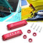 JDM Red Billet Hood Vent Spacer Riser Kit for Acura Honda (2009–2014)