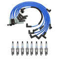 NGK 8mm Wire Set & Denso Platinum Spark Plug Kit for F-250 F-350 (1980–1996)