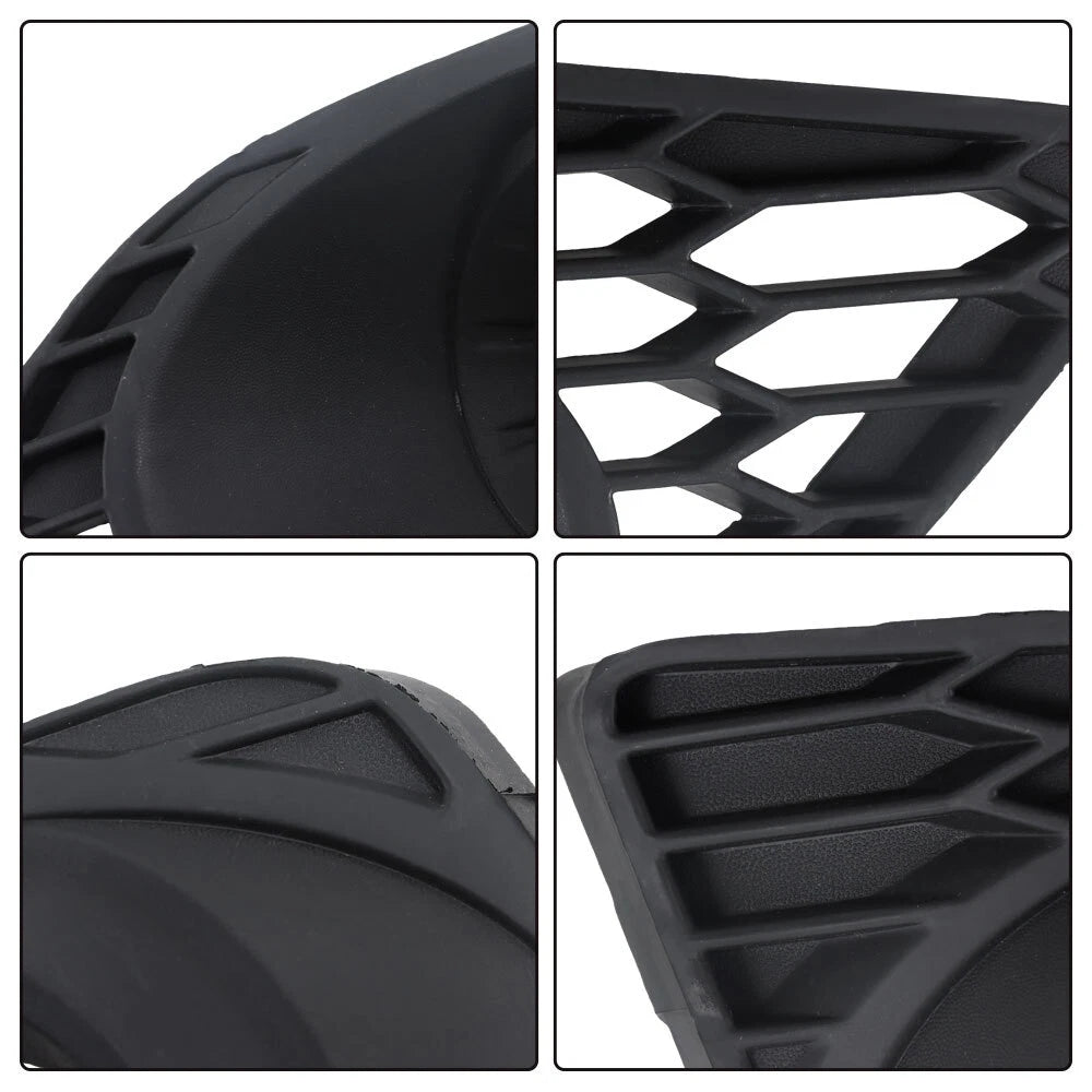Set of 4 Fog Lamp Covers for Ford Fusion (2010–2012) Black Bezel