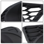 Set of 4 Fog Lamp Covers for Ford Fusion (2010–2012) Black Bezel