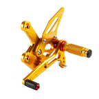 Adjustable Rearsets Foot Pegs for Kawasaki ZX4R ZX4RR (2022–2024) - Gold