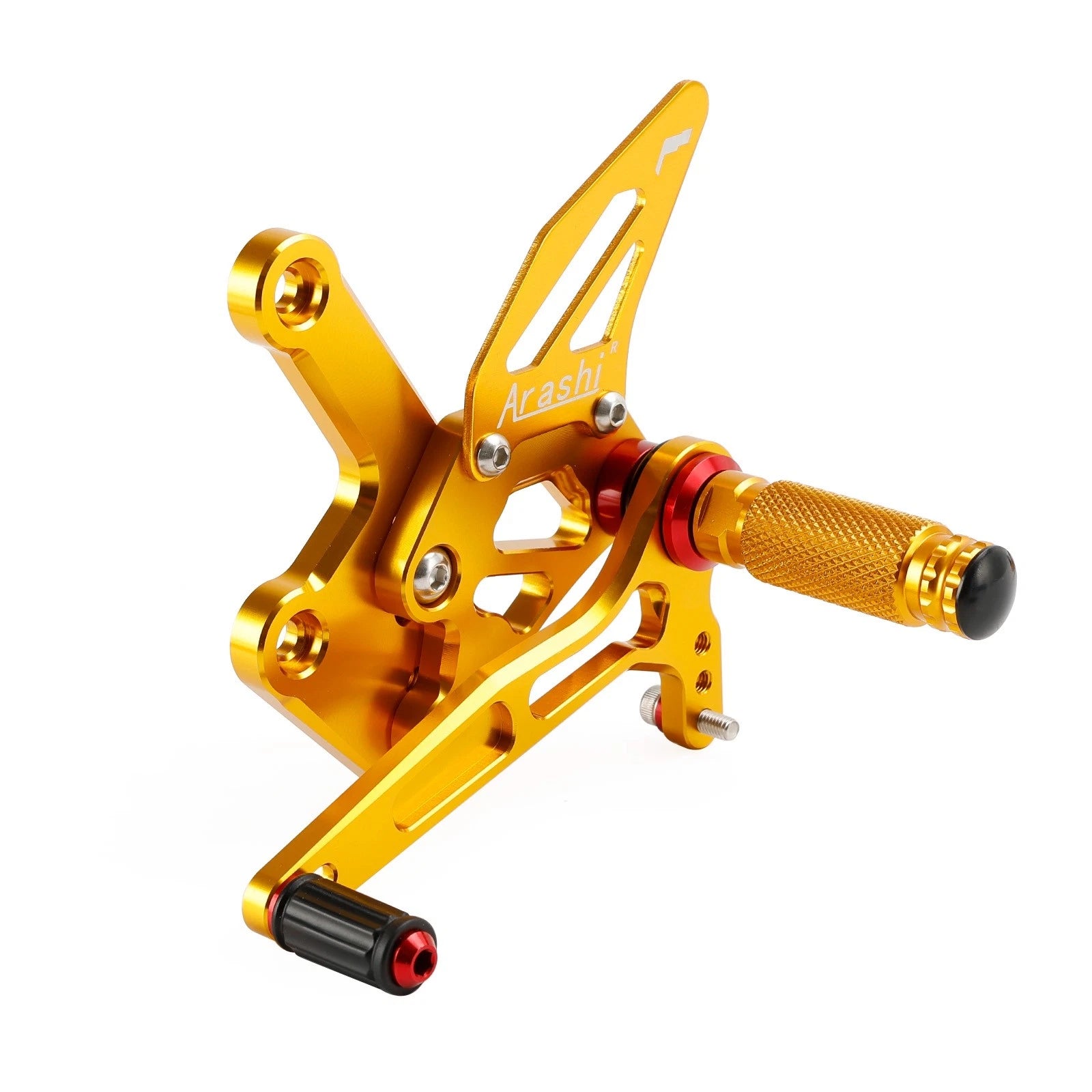 Adjustable Rearsets Foot Pegs for Kawasaki ZX4R ZX4RR (2022–2024) - Gold