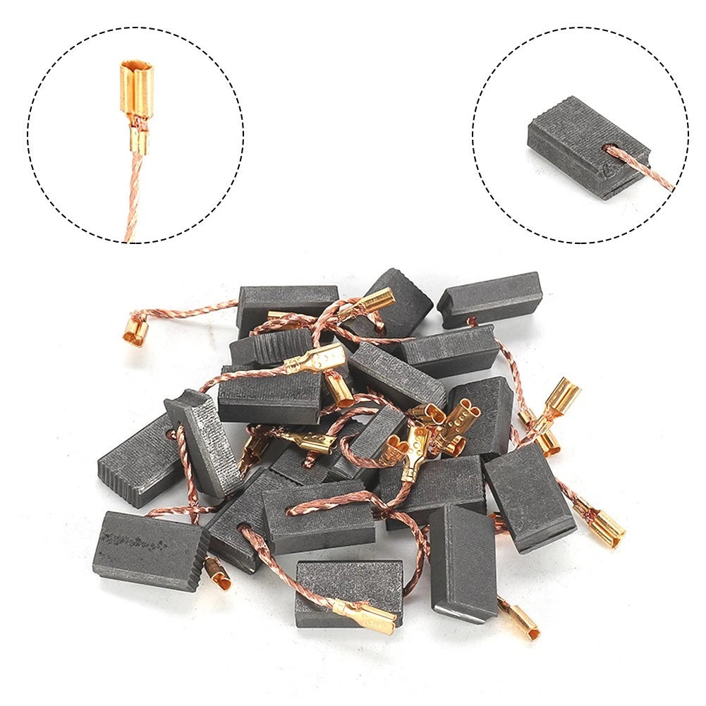 Set of 20 Carbon Brushes for Angle Grinder (5x10x15mm)