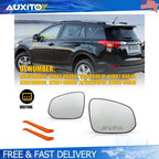 2X Heated Mirror Glass for Toyota 4Runner RAV4 Tacoma (2013–2022)