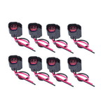 Set of 8 Wire Plug Clips for EV6 EV14 USCAR Fuel Injectors