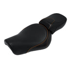 Black Driver & Passenger Seats for Harley Sportster Iron 883 XL883N (2016-22)