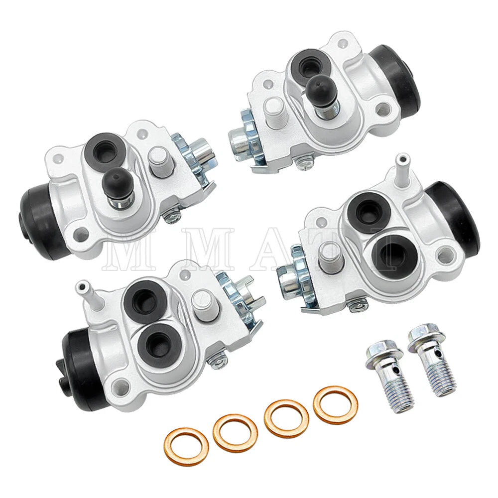 Set of 4 Front Brake Wheel Cylinders for Honda Fourtrax 300 4x4 (1988–2000)
