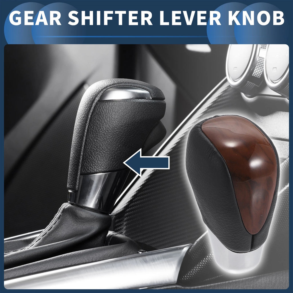 Automatic Gear Shifter Knob for Toyota Alphard 200 Series (2015–2020) Faux Leather Brown
