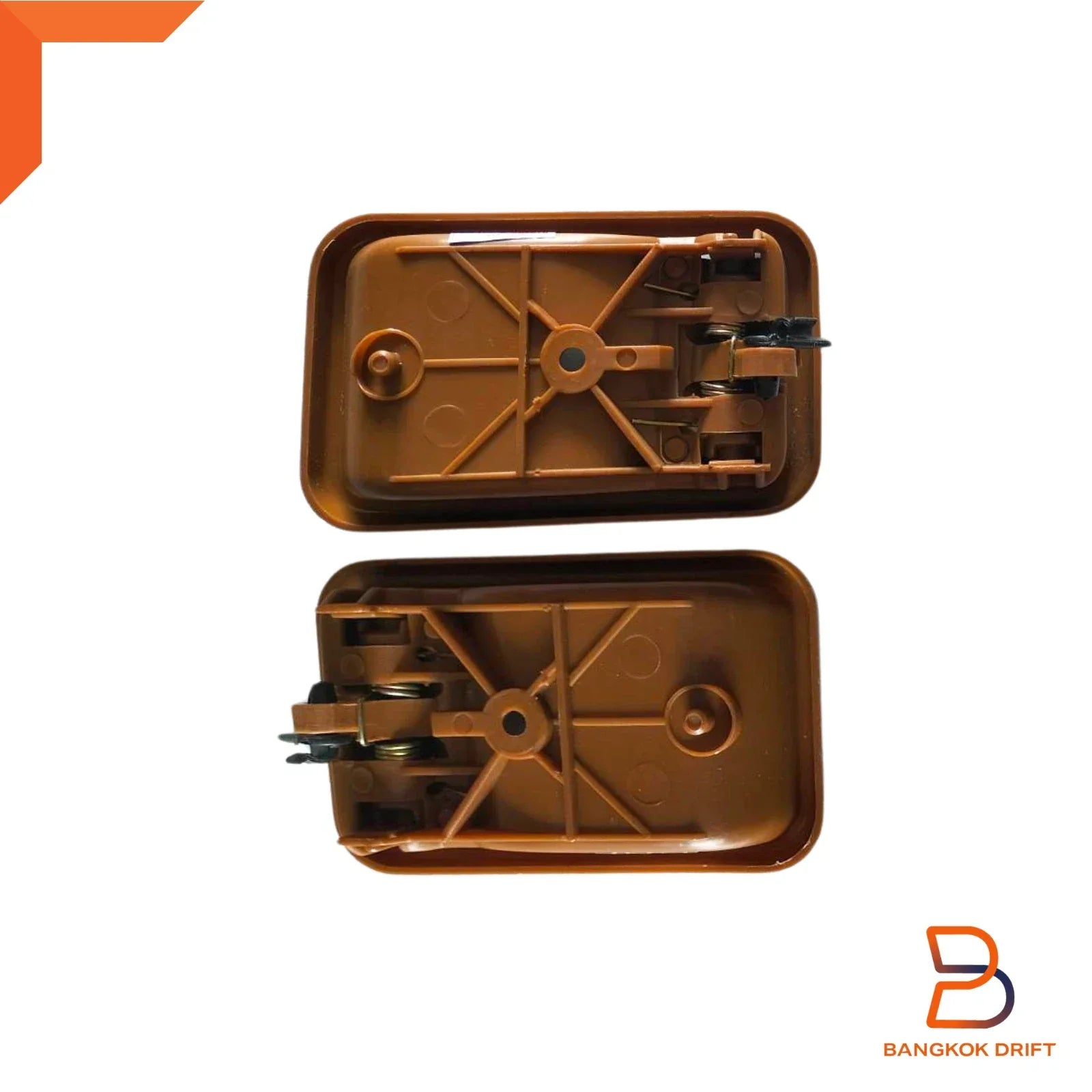 Brown Inner Door Handle Pair for Mazda B-Series Bravo (1985-1998)