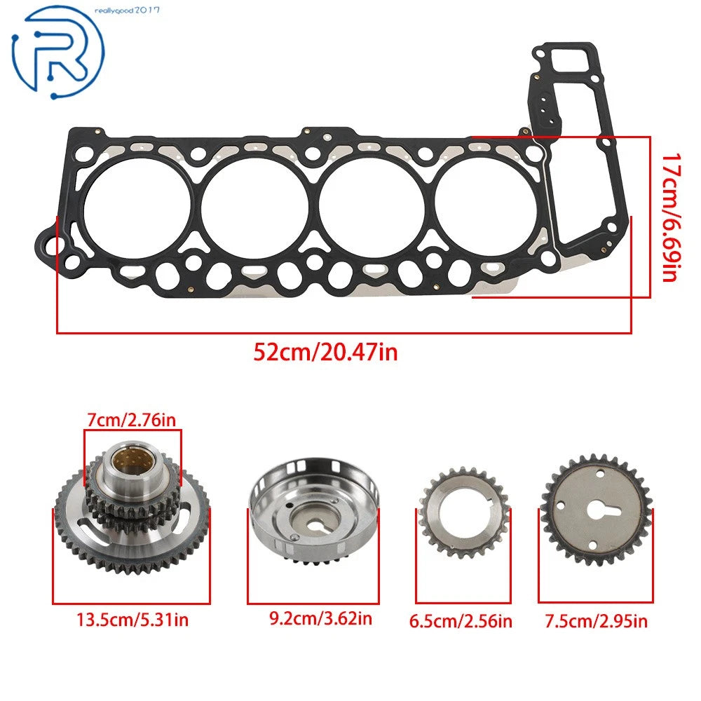 Set of Head Gasket Bolts for Chrysler Dodge Ram 1500 (2004–2007)