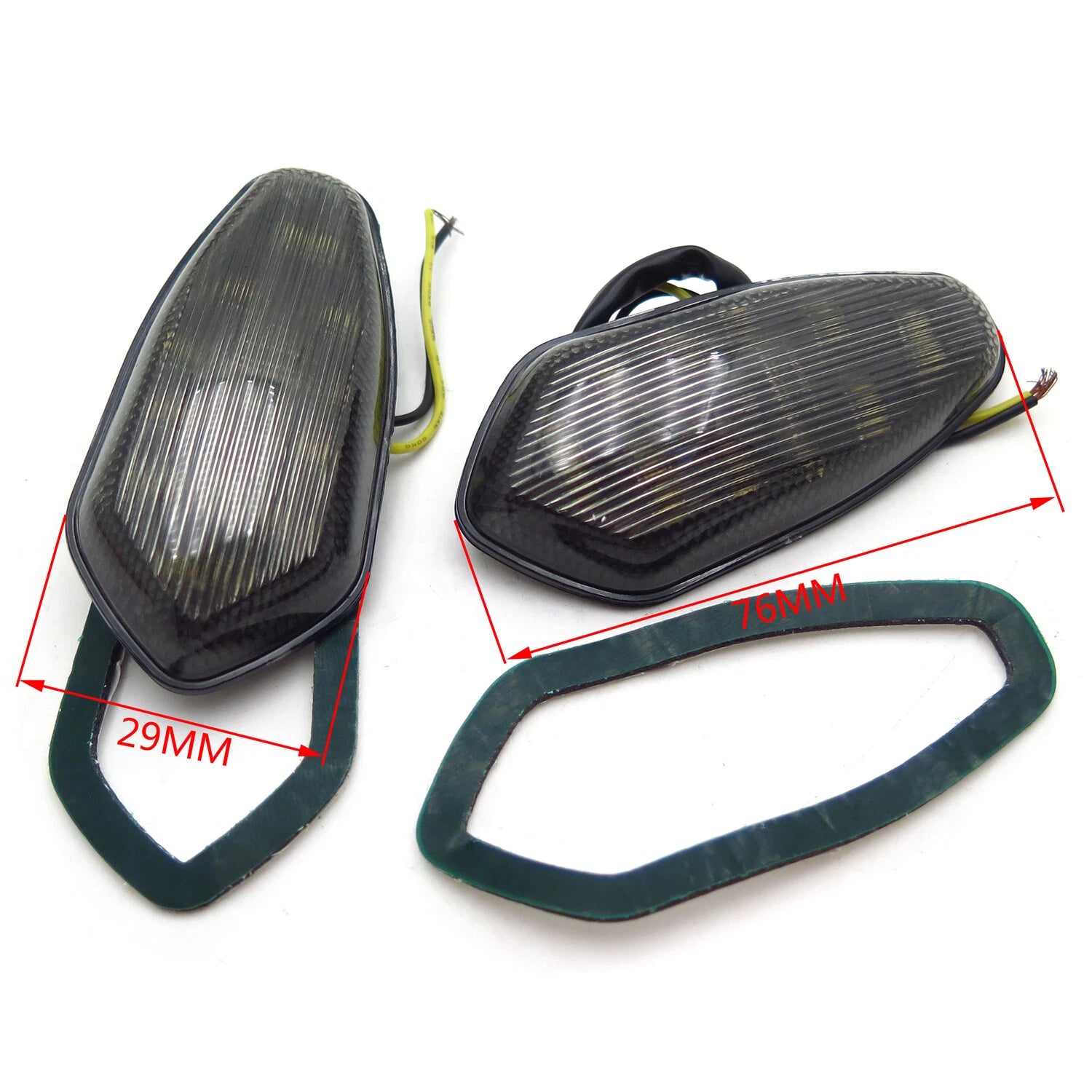 LED Turn Signal Indicator Mirror Block Base Plate for Yamaha YZF R6 (2003–2006)