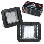 2X LED License Plate Lights for Ford F-150 (2015–2020) Black/Clear