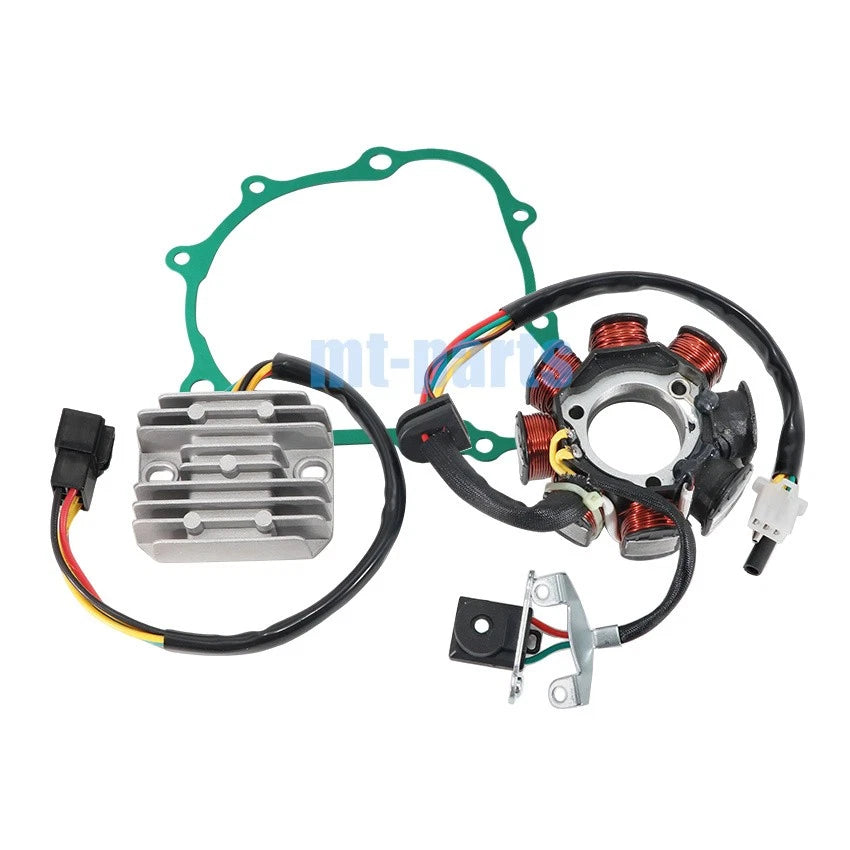 Stator Coil + Regulator Rectifier + Gasket for Daelim VT125 Evo (2000–2005) / VC125 (1996)