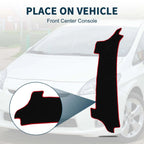 Dashboard Cover Mat for Toyota Prius (2023–2024) with Sticker Black Red
