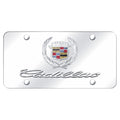 Dual Chrome on Chrome License Plate - Officially Licensed for Cadillac