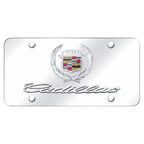 Dual Chrome on Chrome License Plate - Officially Licensed for Cadillac