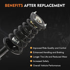 Rear Complete Struts Springs Absorbers for Hyundai Tiburon (2003–2008)