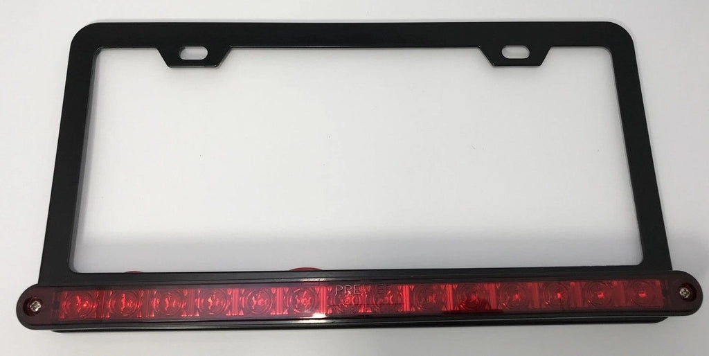 LED License Plate Frame Red Light with Third Brake Light for Metal Pickup (2007–2015)