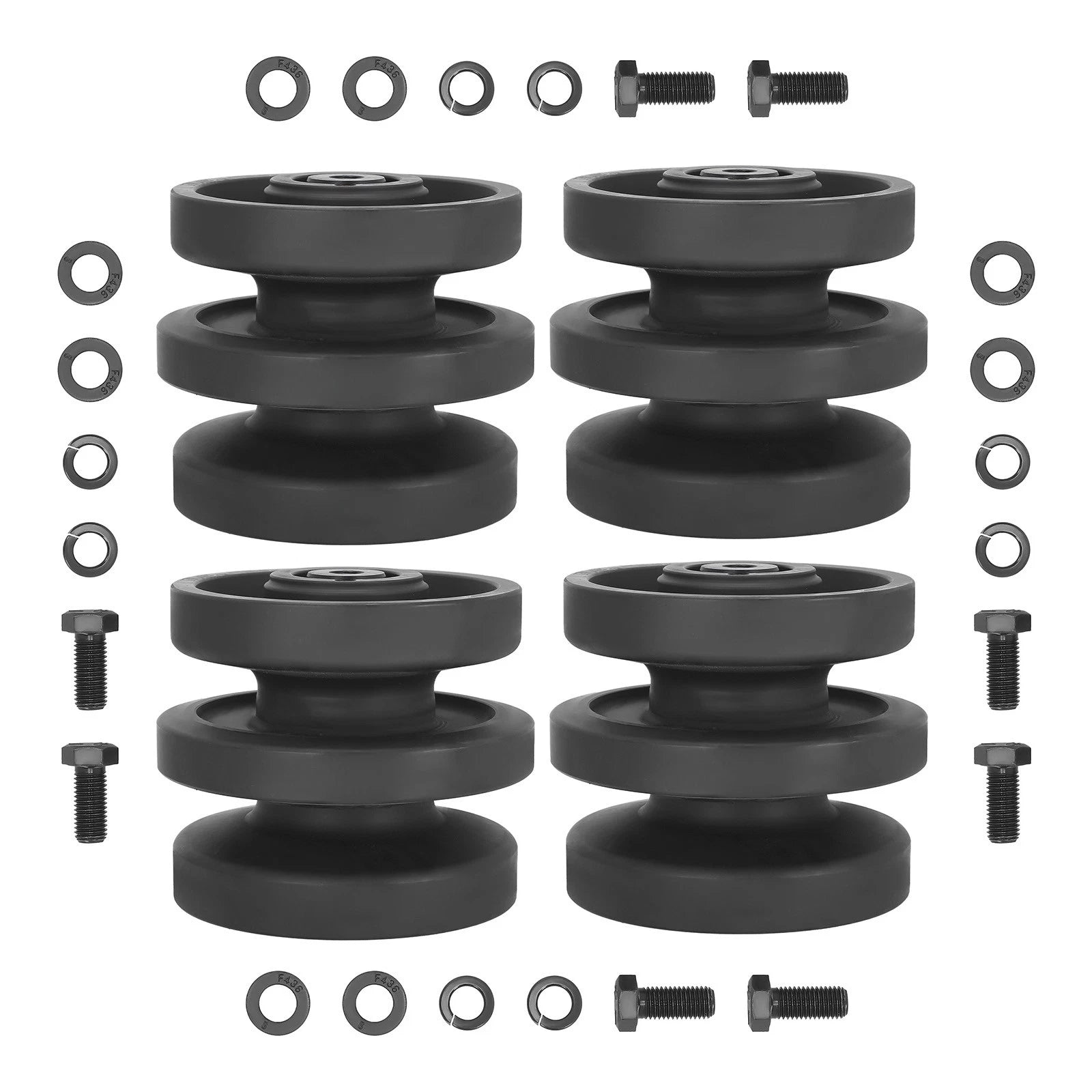 4 Pack Track Roller Bottom for Bobcat T140 T180 T190 T200 (2000–2023) 6689371 6732901