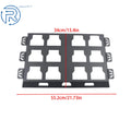 2X Mounting Plate for Organization System (100 lbs, Black)
