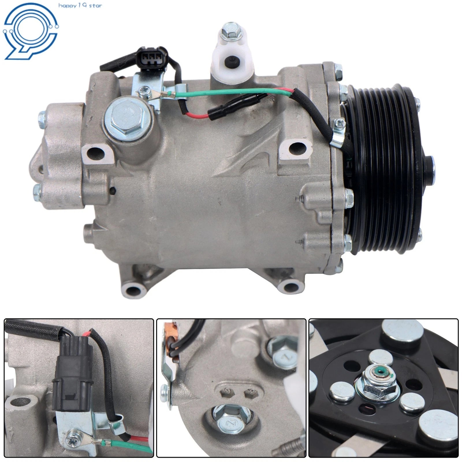 A/C Compressor for Acura TSX 2.4L (2008-2014) with 7 Pulley Groove