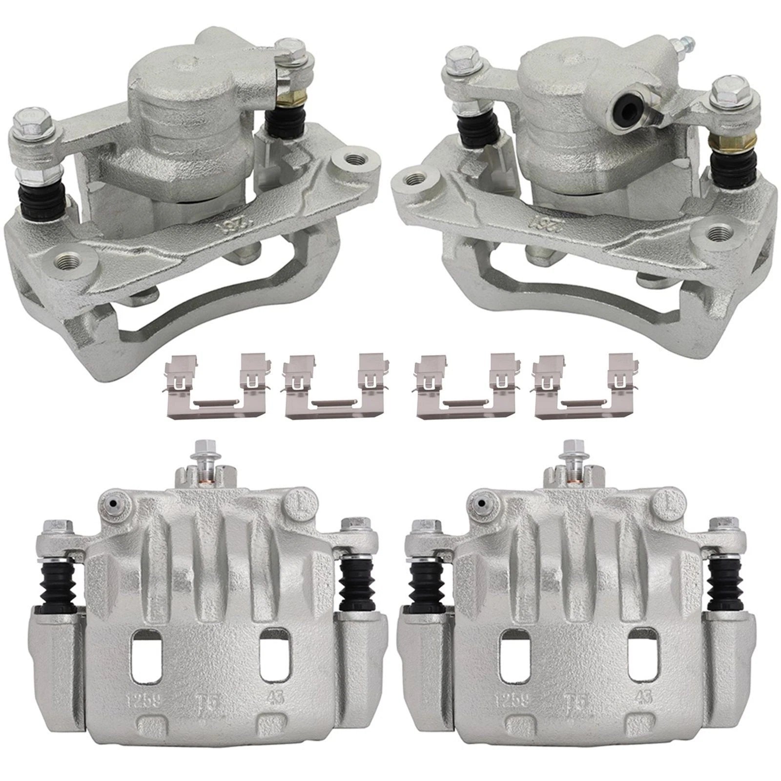 Front & Rear Brake Calipers Assembly Kit for Subaru Impreza (2008–2011)