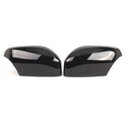 Pair Rear Mirror Cover Caps for Volvo XC70 XC90 (2007–2014) Gloss Black