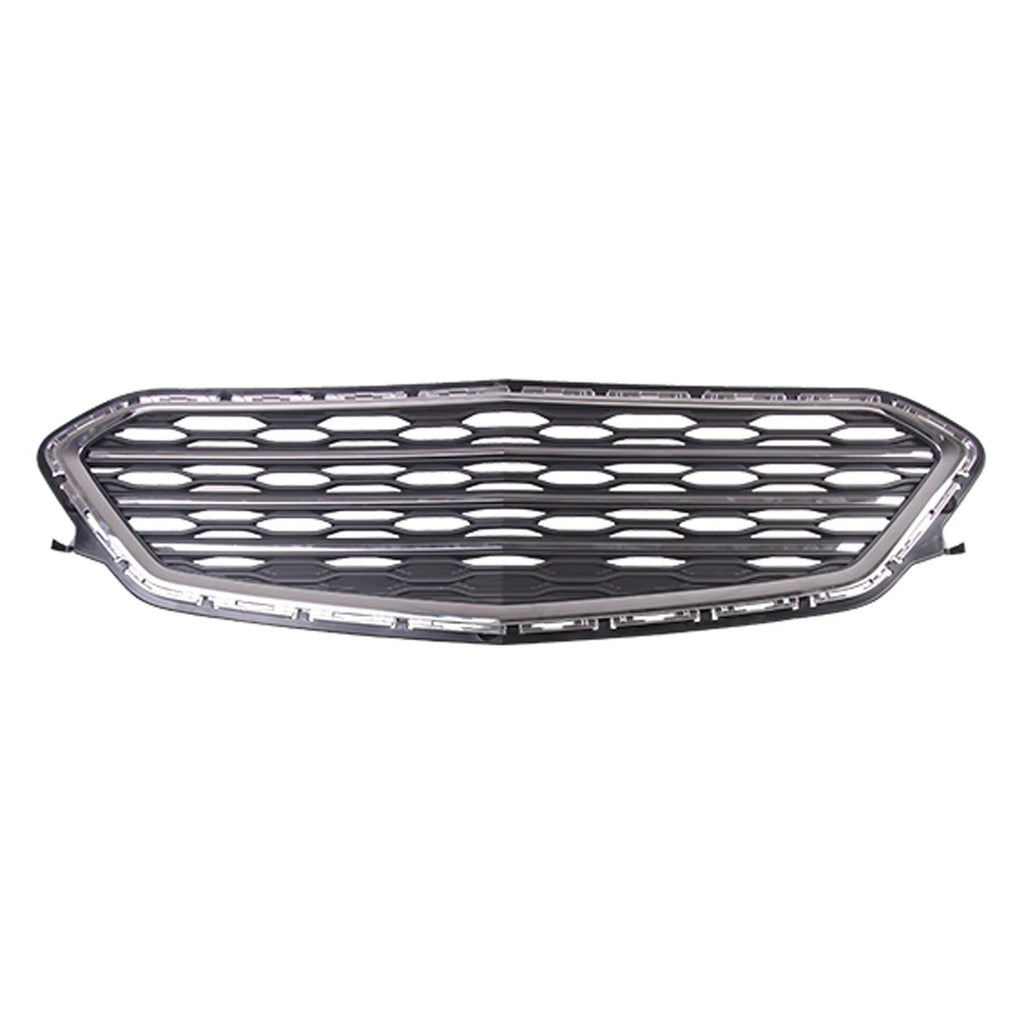 Replacement Black Chrome/Matte ABS Plastic Front Lower Grille