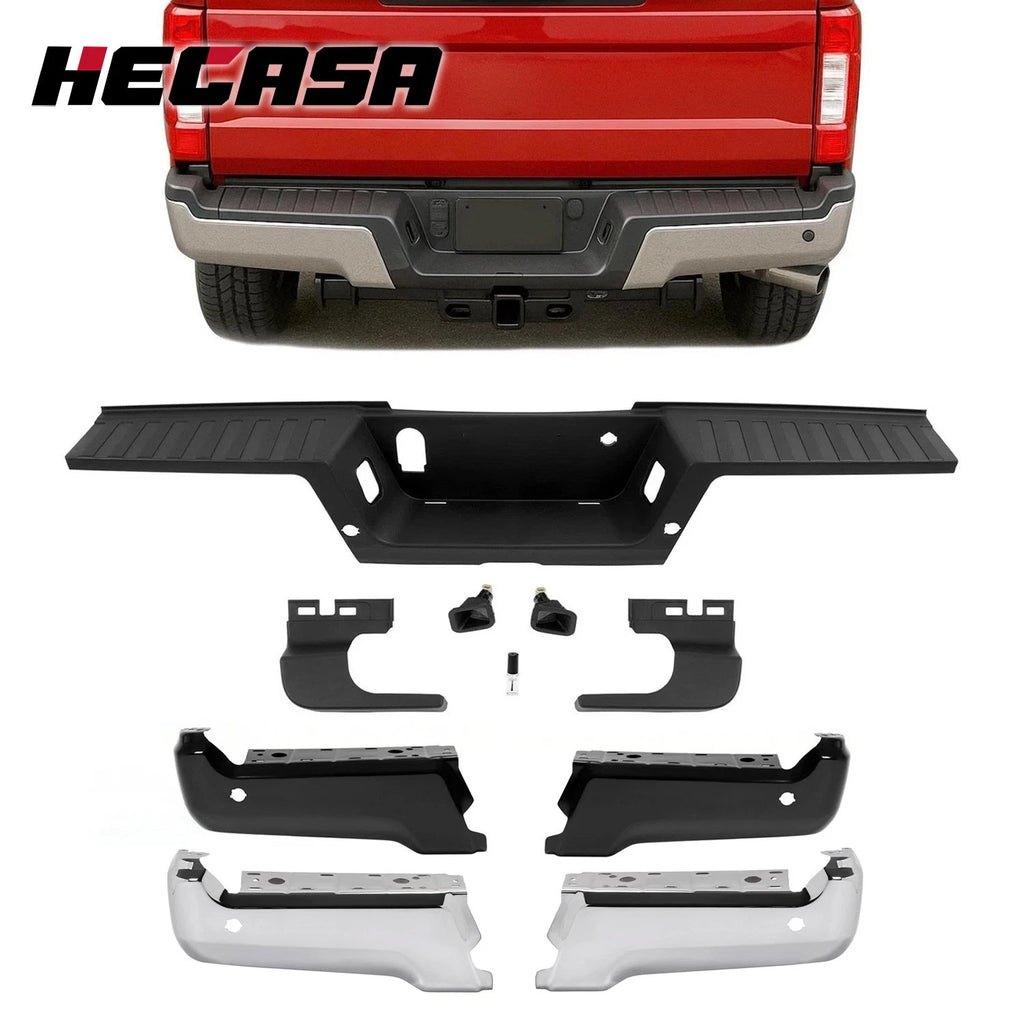 Rear Bumper End Step Pad Cover for Ford F-250 F-350 F-450 Super Duty (2017–2022)