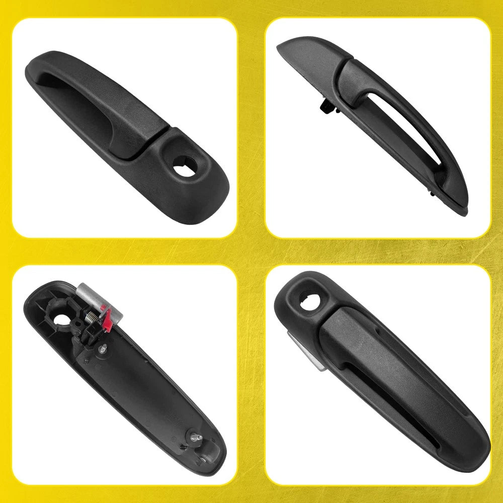Set of 4 Exterior Door Handles for Dodge Ram 1500 (2002–2008)
