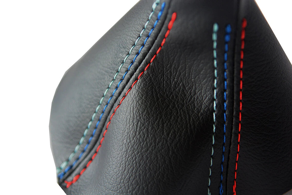 Leather Automatic Shift Boot Cover for BMW E81 E82 E87 (2004–2013) Black M Type