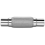 12" Double Braid Stainless Steel Flex Exhaust Pipe 2" OD (Custom Fit)