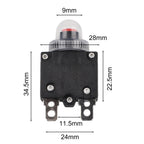 20A Circuit Breaker Switch with Waterproof Cover for Universal Use
