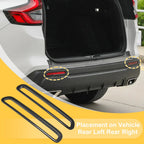 Set of 2 Rear Fog Light Cover Trim for Honda CR-V (2023–2024) Carbon Fiber Black